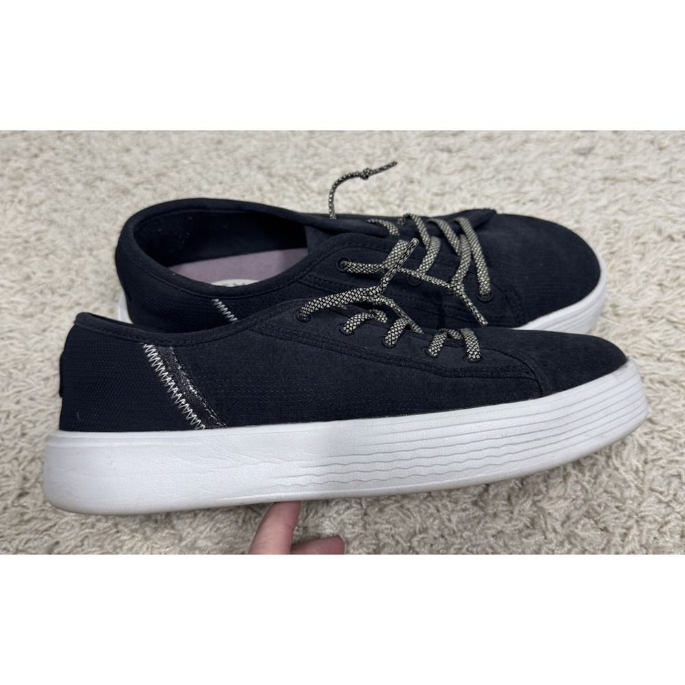 Hey Dude Cody Craft Sneakers Black Canvas Shoes Women's 8‎ Lightweight Comfort - Picture 5 of 12
